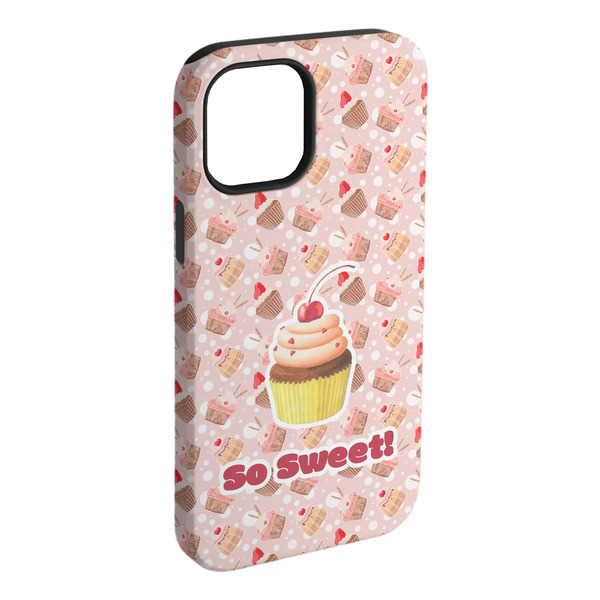 Custom Sweet Cupcakes iPhone Case - Rubber Lined (Personalized)