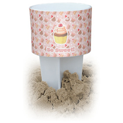Sweet Cupcakes White Beach Spiker Drink Holder (Personalized)