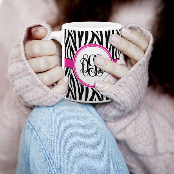 Zebra Print 11oz Coffee Mug - LIFESTYLE