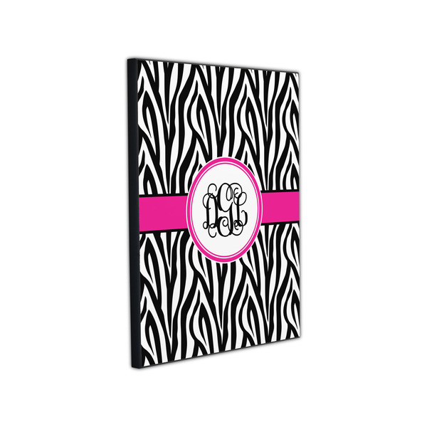 Zebra Print 11x14 Wood Print - Angle View