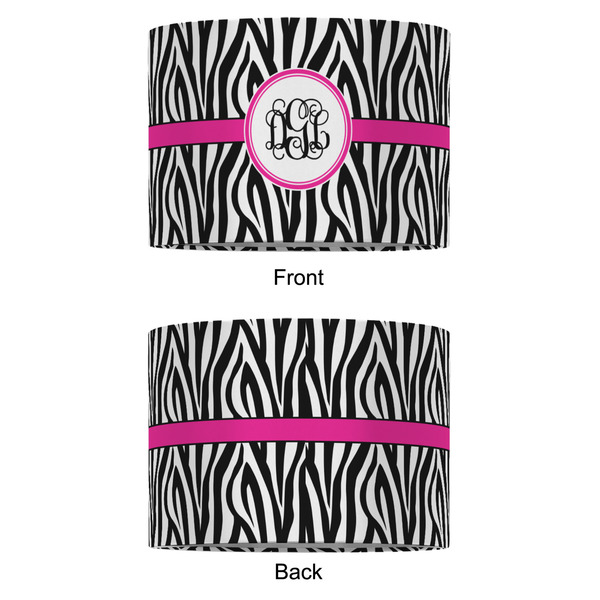Zebra Print 12" Drum Lampshade - APPROVAL (Fabric)