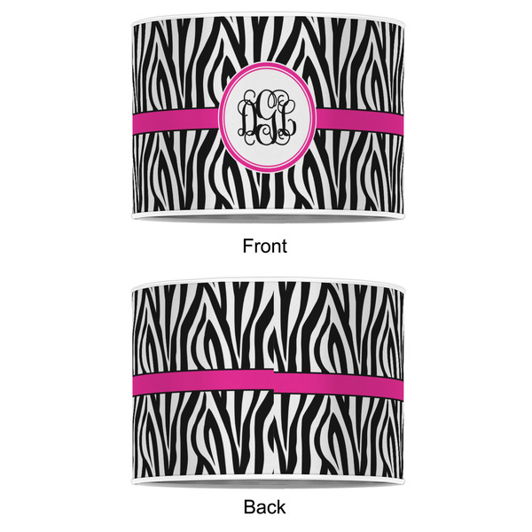 Zebra Print 12" Drum Lampshade - APPROVAL (Poly Film)