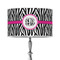 Zebra Print 12" Drum Lamp Shade - Poly-film (Personalized)