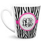 Zebra Print 12 Oz Latte Mug - Front Full