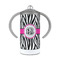 Zebra Print 12 oz Stainless Steel Sippy Cups - FRONT
