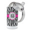 Zebra Print 12 oz Stainless Steel Sippy Cups - Top Off