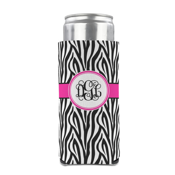 Zebra Print 12oz Tall Can Sleeve - FRONT (on can)