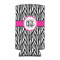 Zebra Print Can Cooler (tall 12 oz) (Personalized)