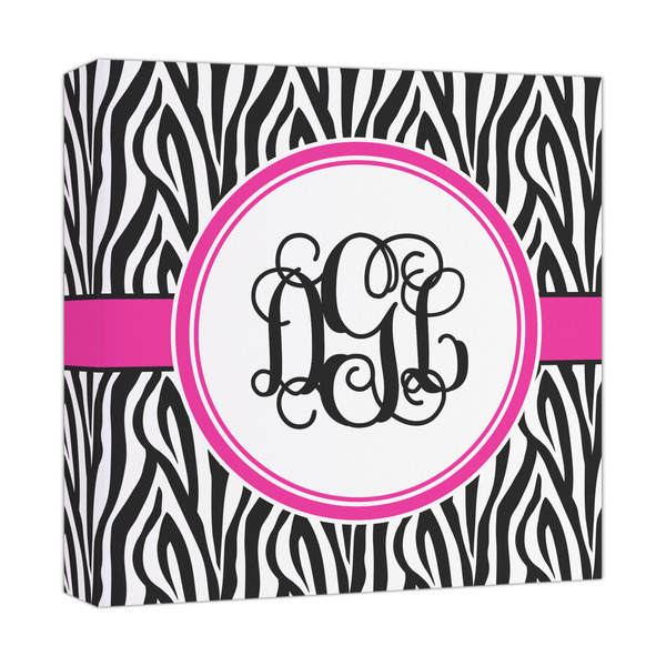 Custom Zebra Print Canvas Print - 12x12 (Personalized)