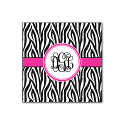 Zebra Print Wood Print - 12x12 (Personalized)