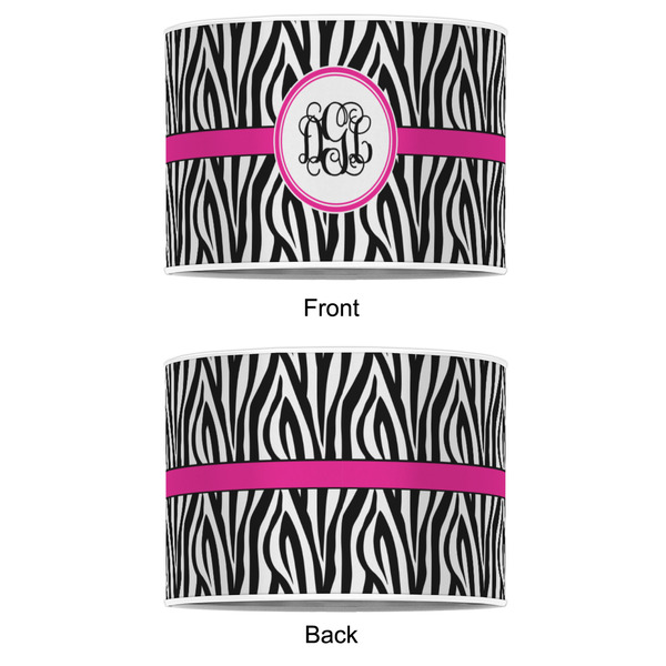 Zebra Print 16" Drum Lampshade - APPROVAL (Poly Film)