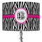 Zebra Print 16" Drum Lamp Shade - Fabric (Personalized)