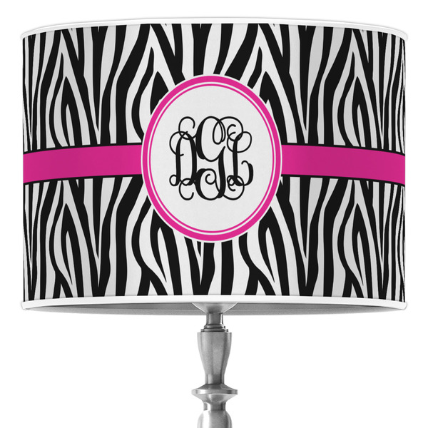 Custom Zebra Print Drum Lamp Shade (Personalized)