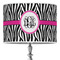 Zebra Print Drum Lamp Shade (Personalized)