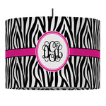 Zebra Print Drum Pendant Lamp (Personalized)