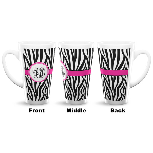 Zebra Print 16 Oz Latte Mug - Approval