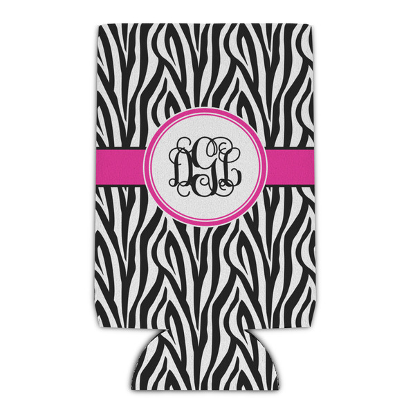 Custom Zebra Print Can Cooler (Personalized)