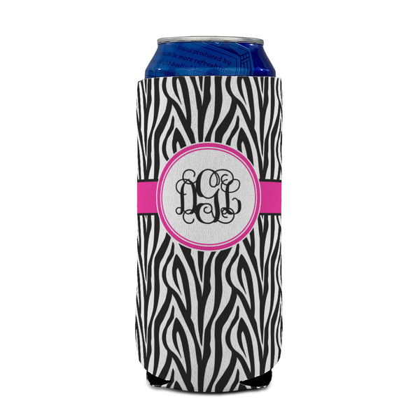 Zebra Print 16oz Can Sleeve - FRONT (on can)