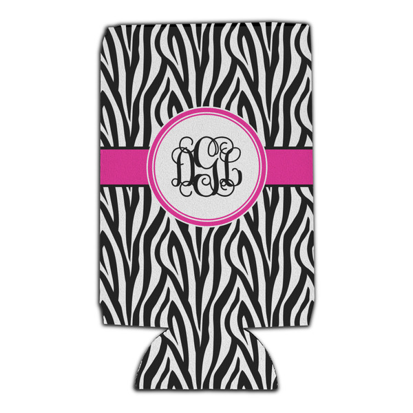 Zebra Print 16oz Can Sleeve - Set of 4 - FRONT