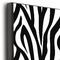 Zebra Print 16x20 Wood Print - Closeup