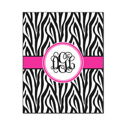Zebra Print Wood Print - 16x20 (Personalized)
