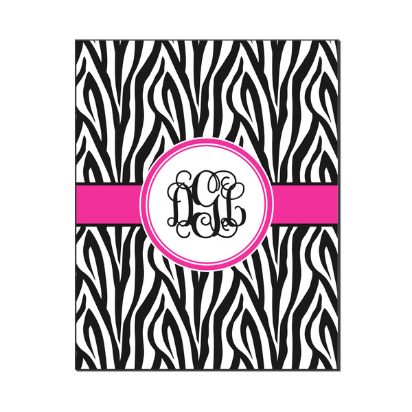 Custom Zebra Print Wood Print - 16x20 (Personalized)