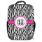 Zebra Print 18" Hard Shell Backpacks - FRONT