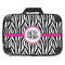 Zebra Print 18" Laptop Briefcase - FRONT