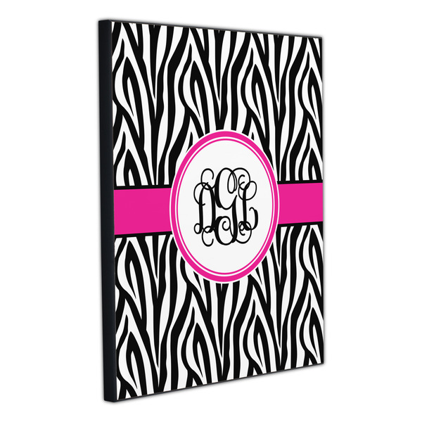 Zebra Print 20x24 Wood Print - Angle View