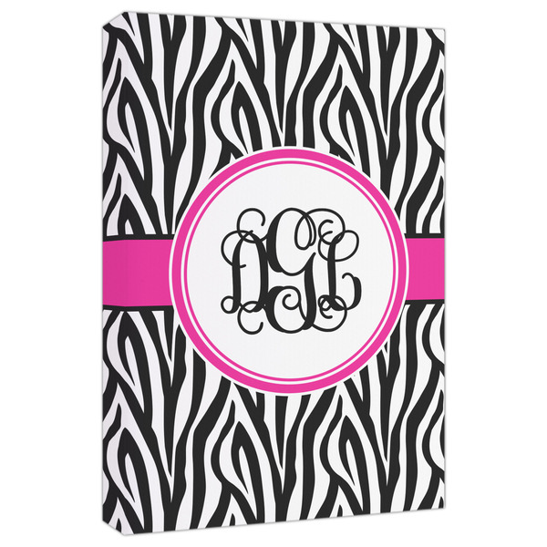Custom Zebra Print Canvas Print - 20x30 (Personalized)