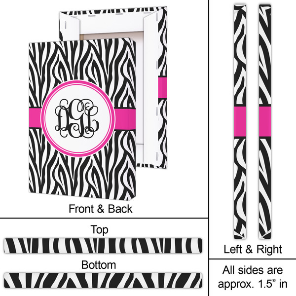 Zebra Print 20x30 - Canvas Print - Approval