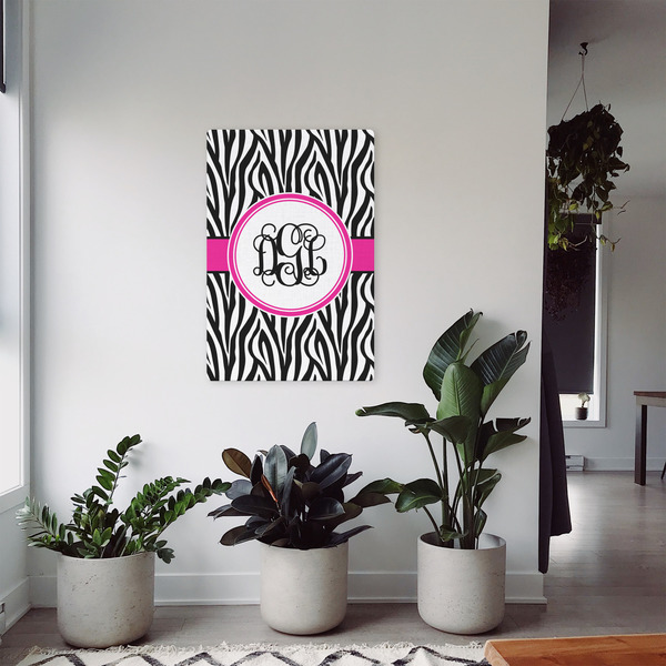 Zebra Print 20x30 - Canvas Print - In Context