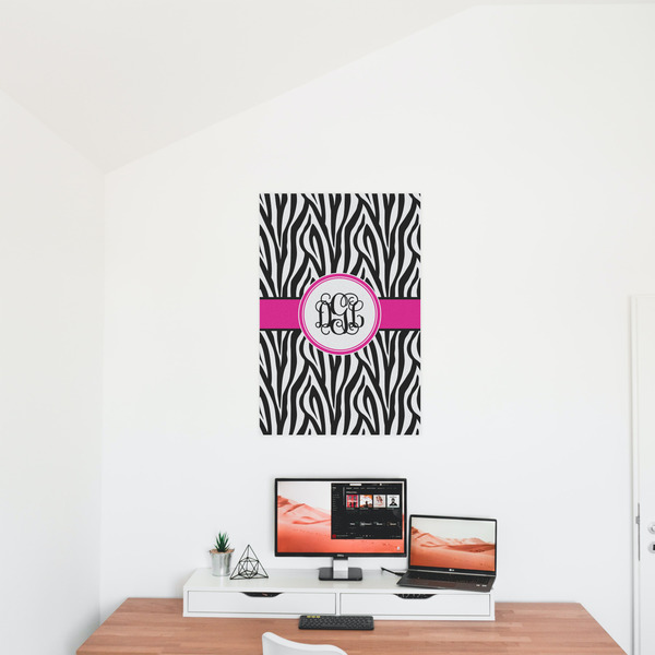 Zebra Print 20x30 - Matte Poster - On the Wall