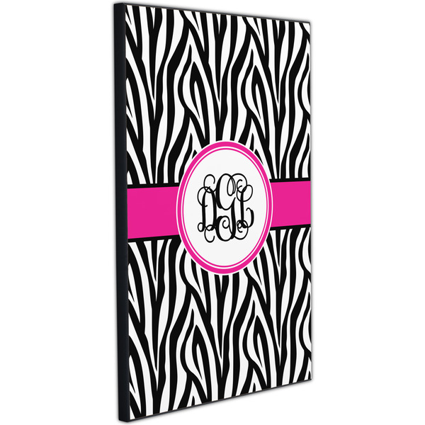 Zebra Print 20x30 Wood Print - Angle View