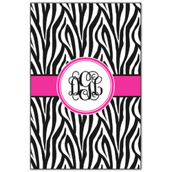 Zebra Print Wood Print - 20x30 (Personalized)