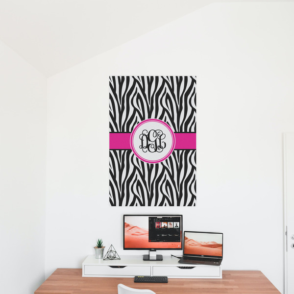Zebra Print 24x36 - Matte Poster - On the Wall