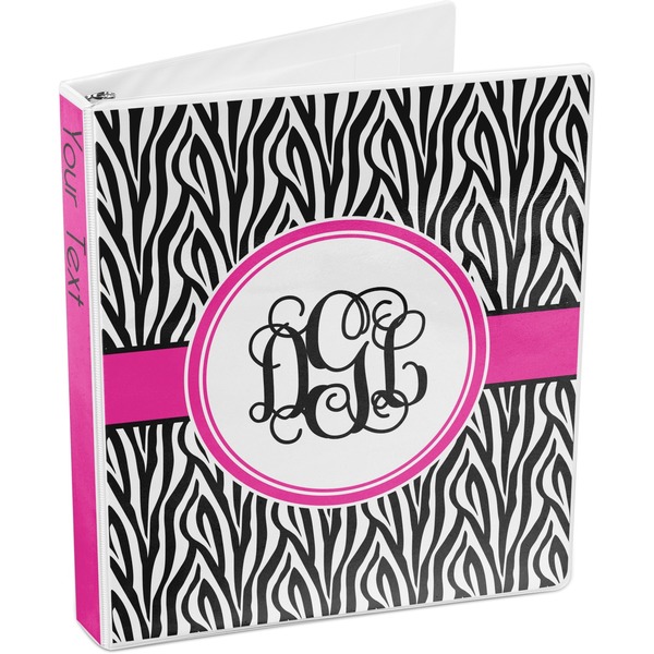Zebra Print 3-Ring Binder 3/4 - Main