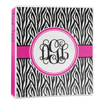 Zebra Print 3-Ring Binder - 1 inch (Personalized)