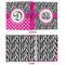 Zebra Print 3 Ring Binders - Full Wrap - 1" - APPROVAL