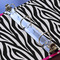 Zebra Print 3 Ring Binders - Full Wrap - 1" - DETAIL