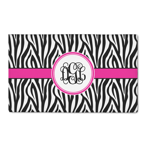 Custom Zebra Print 3' x 5' Indoor Area Rug (Personalized)