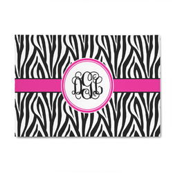 Zebra Print 4' x 6' Indoor Area Rug (Personalized)