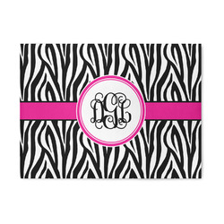 Zebra Print 5' x 7' Patio Rug (Personalized)