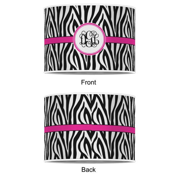 Zebra Print 8" Drum Lampshade - APPROVAL (Poly Film)
