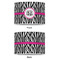 Zebra Print 8" Drum Lampshade - APPROVAL (Poly Film)