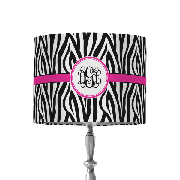 Custom Zebra Print 8" Drum Lamp Shade - Fabric (Personalized)
