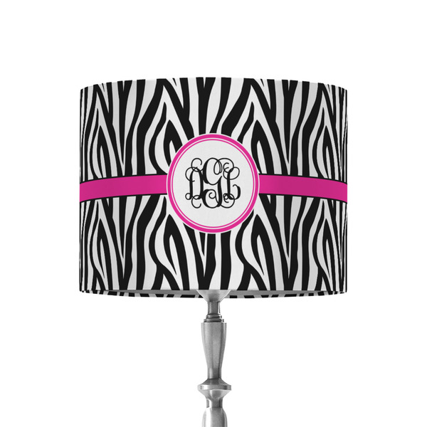 Custom Zebra Print 8" Drum Lamp Shade - Fabric (Personalized)