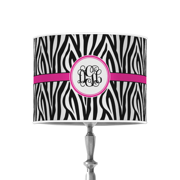 Custom Zebra Print 8" Drum Lamp Shade - Poly-film (Personalized)