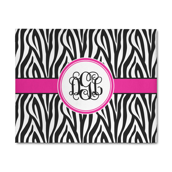 Custom Zebra Print 8' x 10' Indoor Area Rug (Personalized)