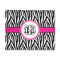 Zebra Print 8'x10' Patio Rug - Front/Main